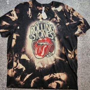 Rolling  stones distressed t shirt